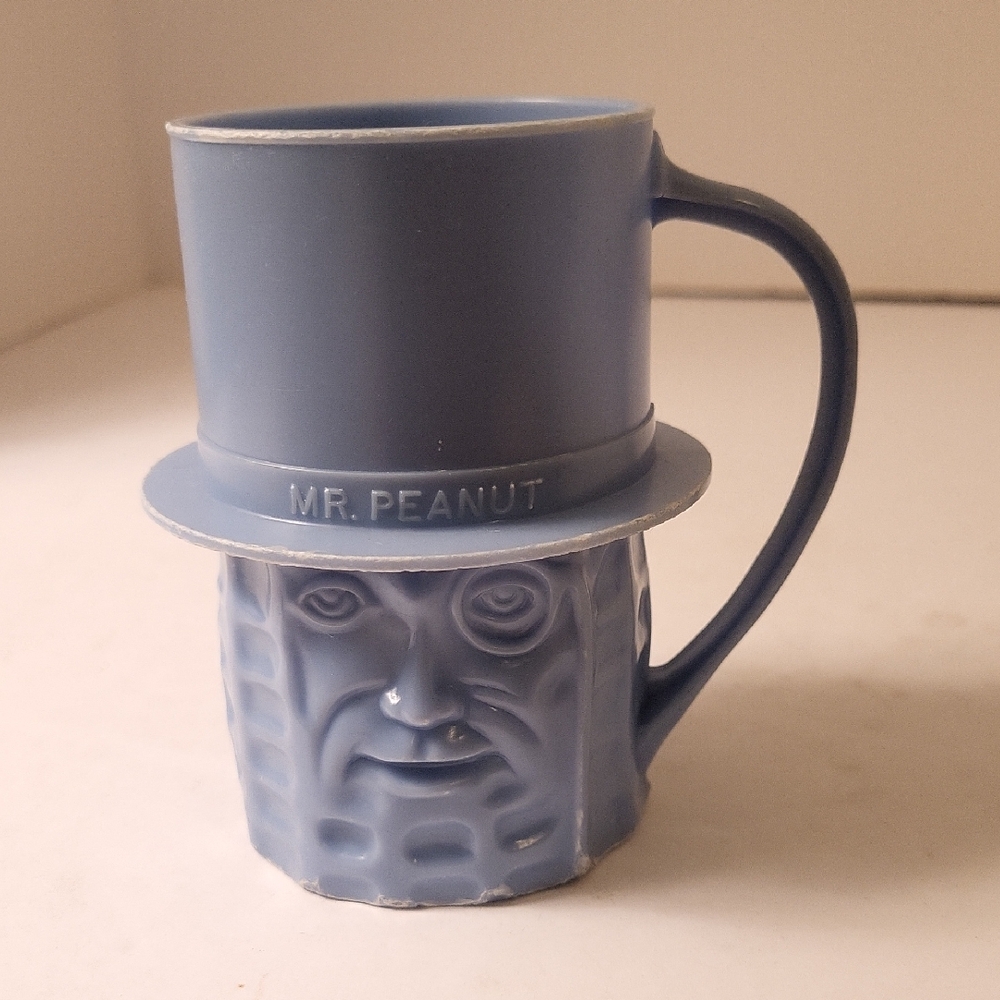 Blue Mr. Peanut Mug